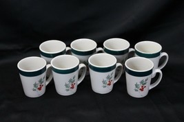 Home Holly Christmas Mugs Cups Lot of 8 - £33.59 GBP