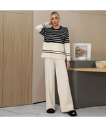 Women Sweater Winter 2 Piece Sets  Knitted Home Suits Female Sweaters St... - $22.48