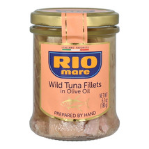 RIO MARE TUNA FILLETS IN OLIVE OIL 12 x 6.35oz. (180gr.) IN GLASS  
JARS. - $120.00