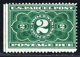 UNITED STATES 1913 Very Fine MH Parsel Post Postage Due Stamp Scott # JQ2 - $8.74