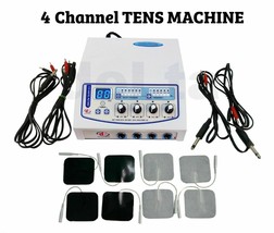 Portable Electrotherapy 04 Channel Self Adhesive pads Physiotherapy unit... - $138.60