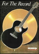 Washburn EA-40 black electric/acoustic guitar 1988 advertisement 8 x 11 ad print - $4.01