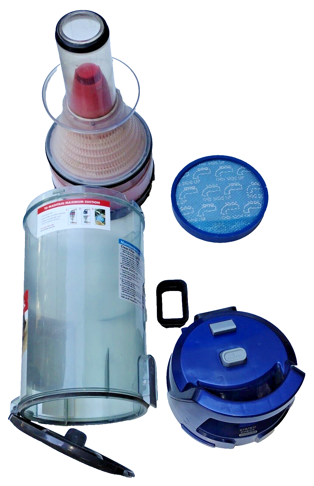 Hoover UH71215 Windtunnel Rewind Pet 2 Vacuum BAGLESS DIRT CUP DUST BIN OEM PART Vacuum Parts