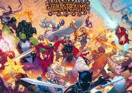 Marvel Comics Promo Art Poster War of the Realms Thor She Hulk Iron Man Avengers - £13.24 GBP