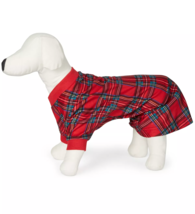 allbrand365 designer Pet Matching Brinkley Plaid Pajamas Size Medium Color Red - £23.94 GBP