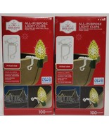 Lot Of 2 Holiday Time All-Purpose Light Clips, 100 Count - $23.58 CAD