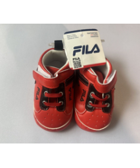 FILA PRE WALKER CRIB SHOES INFANT BABY BOYS SNEAKERS HIGH TOPS, 6-9 Months - $15.99