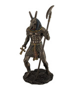 Ancient Egyptian Set The Destroyer God of Chaos Bronze Finished Statue - $69.68
