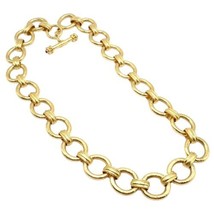 Authentic! Elizabeth Locke 19k Yellow Gold Ruby 21&quot; Toggle Link Necklace - £21,479.17 GBP