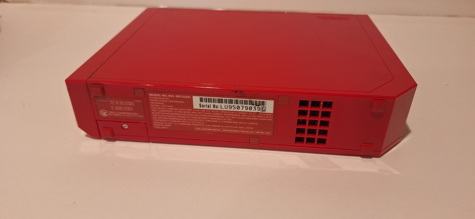Rare Red Nintendo Wii Video Game Console System GameCube w/ Extras Item image 5