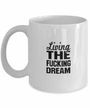 Living The Dream Coffee &amp; Tea Gift Mug Printed On Both Sides - £15.71 GBP