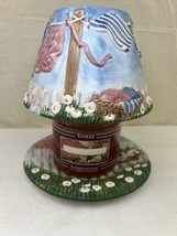 Yankee Candle Laundry Day Jar Topper Shade Plate &amp; Home Sweet Home Candle 14.5oz - $49.49