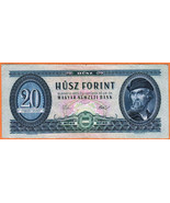 HUNGARY 1975 Very  Fine  20 Forint  Banknote Bill P- 169f - $5.45