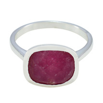 Red Jasper Solid Silver Ring Manmade Jewelry For Christmas Gift US - £16.39 GBP