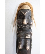 Antique Hand Carved Wooden Figurine 20&quot; Pregnat Woman African Tribal Woo... - €42,59 EUR
