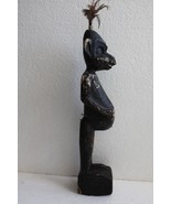 Antique Hand Carved Wooden Figurine 12&quot; Pregnat Woman African Tribal Woo... - €40,57 EUR