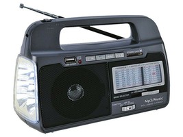 Supersonic Sc-1082 Am/Fm/Sw 1-7 9-Band Rechargeable Radio +Usb/Sd +Flashlight - £36.08 GBP