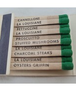 Vintage Matchbook Moran&#39;s La Louisiane Restaurant New Orleans Cigarette ... - $13.85