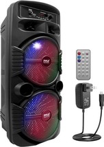 Pyle PPHP2835B Black Portable Bluetooth PA Rechargeable Speaker-600W (Op... - $962.98 MXN