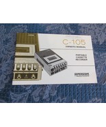 Superscope / Marantz C-105 Cassette Owner&#39;s Manual *Original* - £15.81 GBP