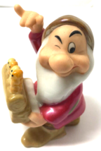 Disney Porcelain GRUMPY Dwarf With Instrument Figure - £11.90 GBP