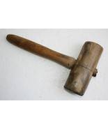 Vintage Antique Primitive 10&quot; Wooden Mallet Hammer Collectible European ... - $582.81 MXN