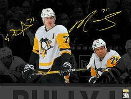 Ryan Reaves Evgeni Malkin Dual Signed Pittsburgh Penguins 16x20 Photo COA Auto - £199.99 GBP