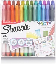 Chisel Tip, Assorted Colors, Sharpie S-Note Creative Markers, 24 Count. - £26.70 GBP