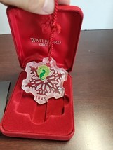 Waterford Crystal  Ornament 1st Edition Velveteen Case Christmas 1995 Snowflake - $40.09
