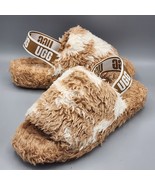 UGG UGGPlush Women&#39;s Fluff Yeah Slide Cow Print Brown White Size W8 - €41,51 EUR