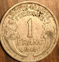 1949 France 1 Franc Coin - £1.37 GBP