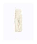 Black Tape Striped Tie-Strap Jumpsuit Size XL Beige - $37.30 CAD