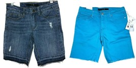 NWT Girls Size 6 7 8 10 14 Joe&#39;s Jeans Distressed Denim or Turquoise Shorts - £11.73 GBP