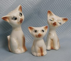 Siamese Cat Vintage Salt Pepper Toothpick Set Figural Kitty Set - £15.83 GBP