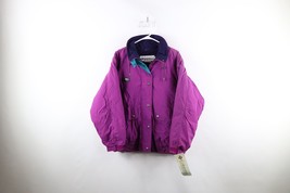 Deadstock Vintage 90s Columbia Womens XL Spell Out Fleece Lined Winter Jacket - £66.56 GBP