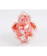 Holiday Ornament w/Pink &amp; Red Confetti Bath Soap, Santa Shaped, Floral S... - $6.65 CAD
