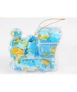 Holiday Ornament w/Colorful Confetti Bath Soap, Toy Train Shaped, Floral... - $6.65 CAD