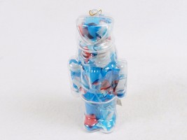 Holiday Ornament w/Colorful Confetti Bath Soap, Toy Soldier Shaped, Floral Scent - $4.85