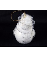 Holiday Ornament w/White Confetti Bath Soap, Snowman Shaped ~ Floral Sce... - $6.65 CAD