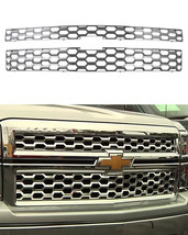 For 2014-2015 Chevy Silverado 1500 LS LT WT Chrome Grille Grill Insert Overla... - £98.50 GBP