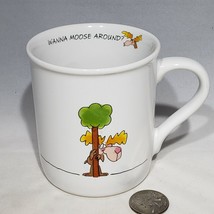 Hallmark Rim Shots Mug 1986 Wanna Moose Around Vintage Japan 10 oz EUC - £12.45 GBP