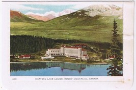 Alberta Folkard Postcard Chateau Lake Louise Rocky Mountains CPR - £2.36 GBP