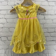 Disney Princess Dress Girls Sz 2T Belle Beauty And The Beast Yellow Dress Up - £17.40 GBP