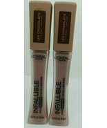 2 L&#39;Oreal Infallible Pro Matte Les Chocolats Scent Liquid Lipstick Dose ... - £10.12 GBP
