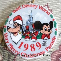 Walt Disney World Ornament 1989 Very Merry Christmas Parade Eastman Kodak Co. - £7.08 GBP