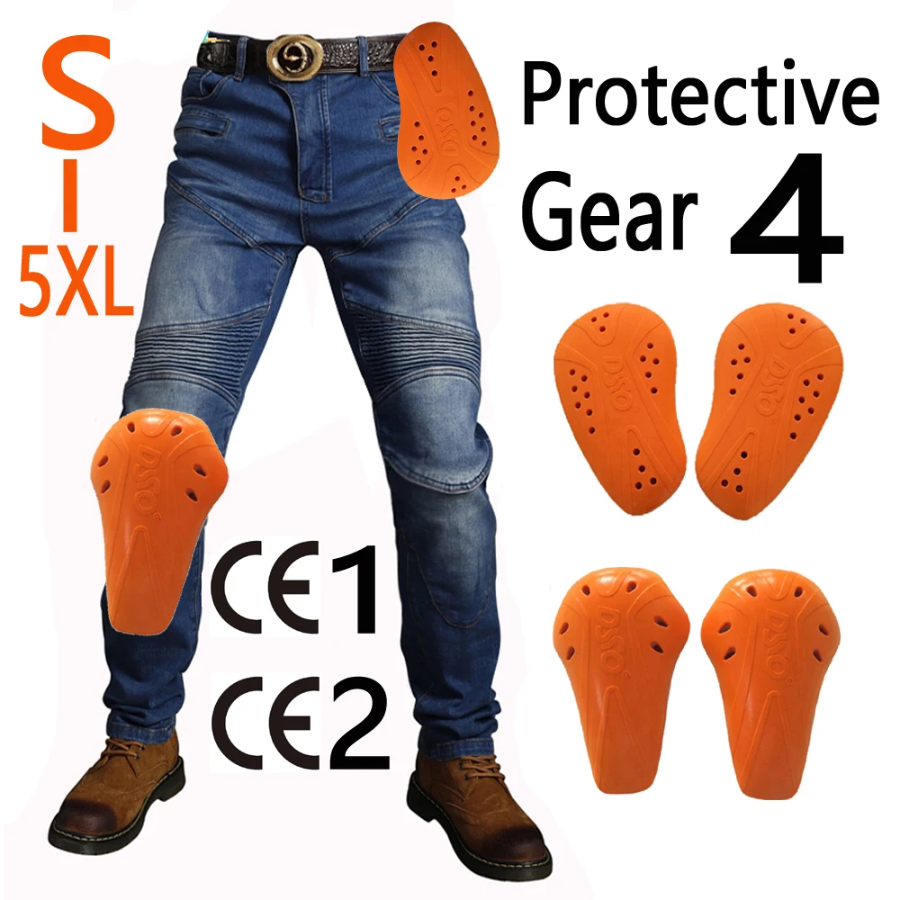 Motorcycle Pants Men Moto Jeans Protective Gear Riding Touring Motorbike - £53.84 GBP+