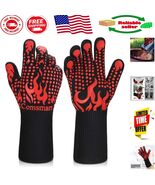 Long Silicone Non-Slip BBQ Gloves, 1472°F Heat Protection for Grilling &amp;... - $350.61 MXN