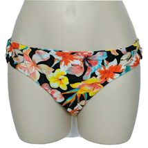 NWT Cami And Jax Lee Hipster Bikini Swim Bottom Large Floral Orange Yellow - $12.47