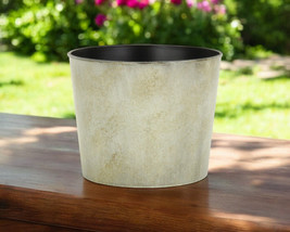 7&quot; Gray Recycled Plastic Indoor Outdoor Round Pot Planter - $52.45