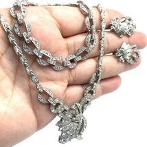 art deco rhinestones necklace 15.5” and bracelet 7”” - €98,57 EUR